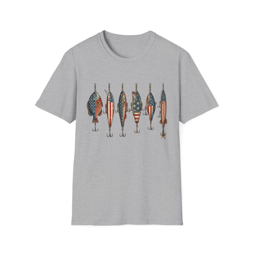 Patriotic Fishing Lures T-Shirt