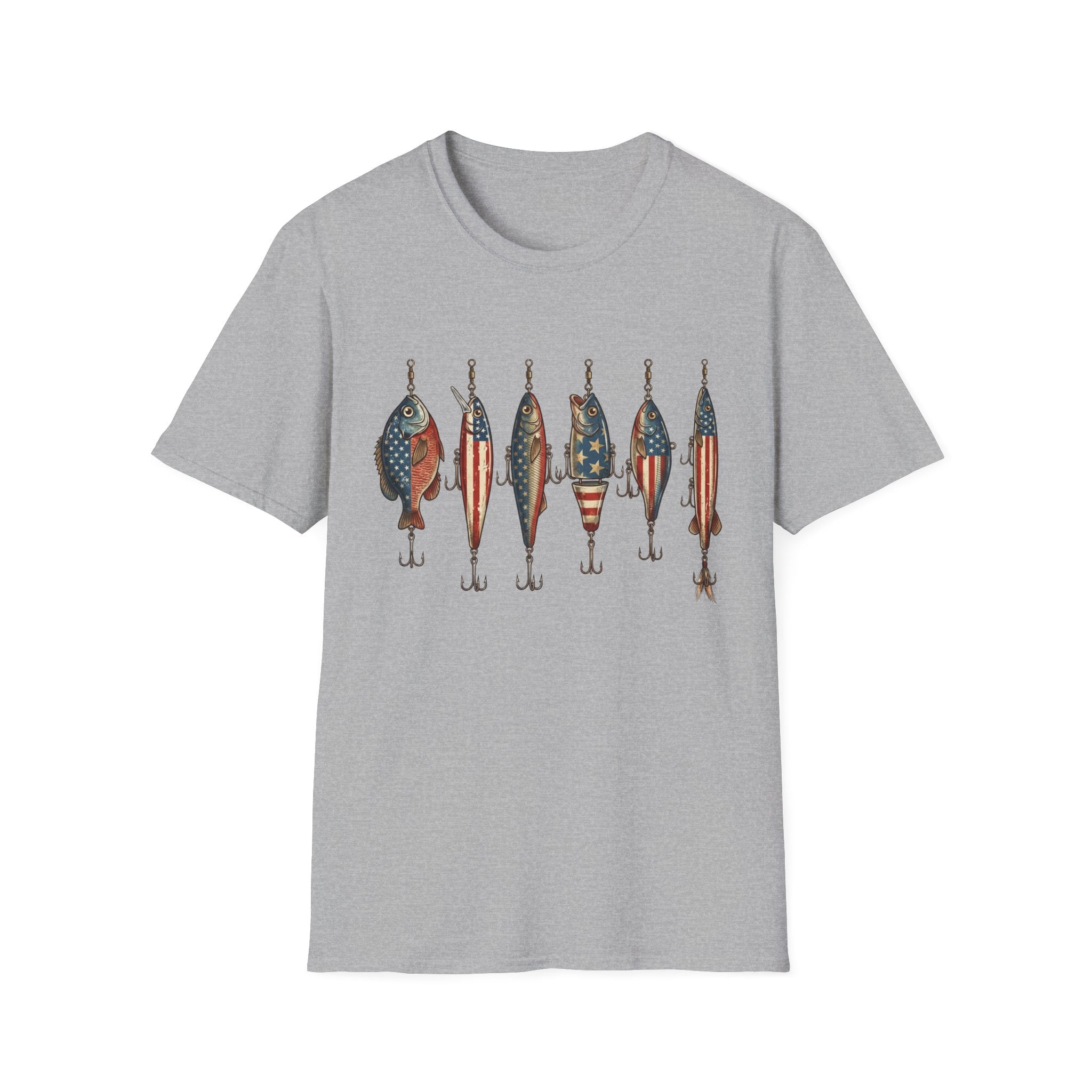Patriotic Fishing Lures T-Shirt