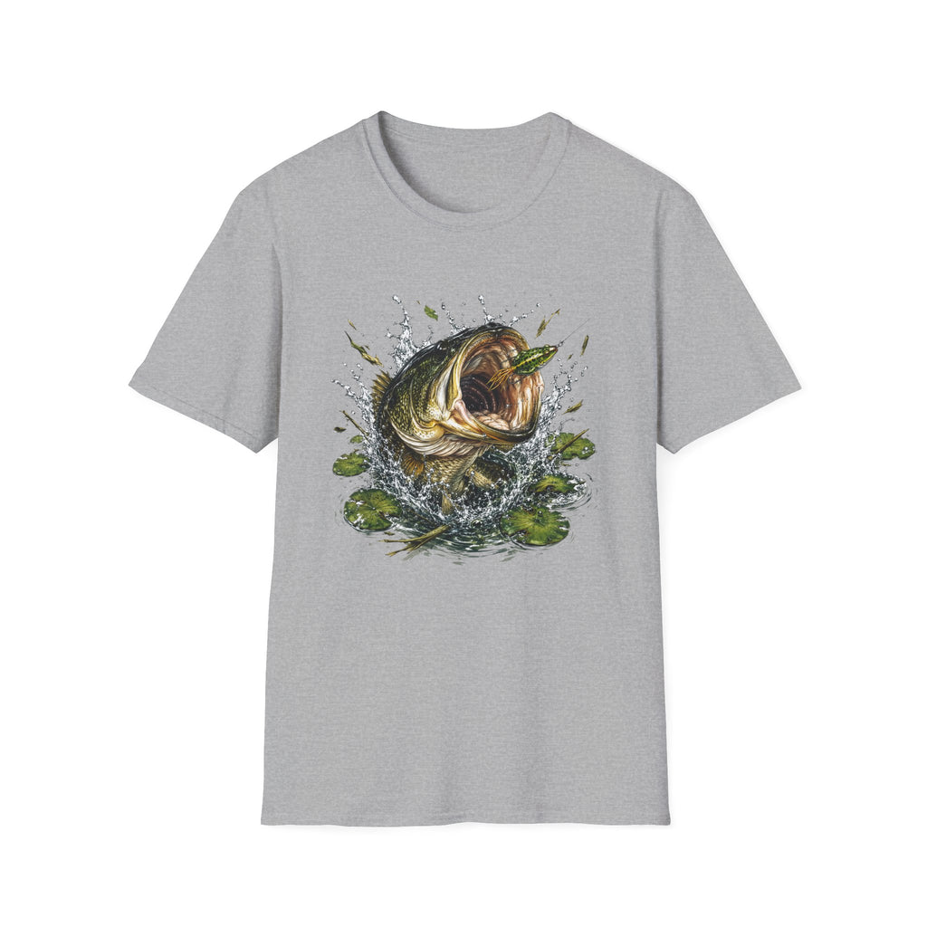 Big Mouth Largemouth Bass Fishing T‑Shirt