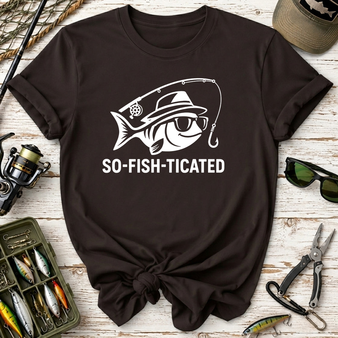 So-Fish-Ticated Fishing T-Shirt
