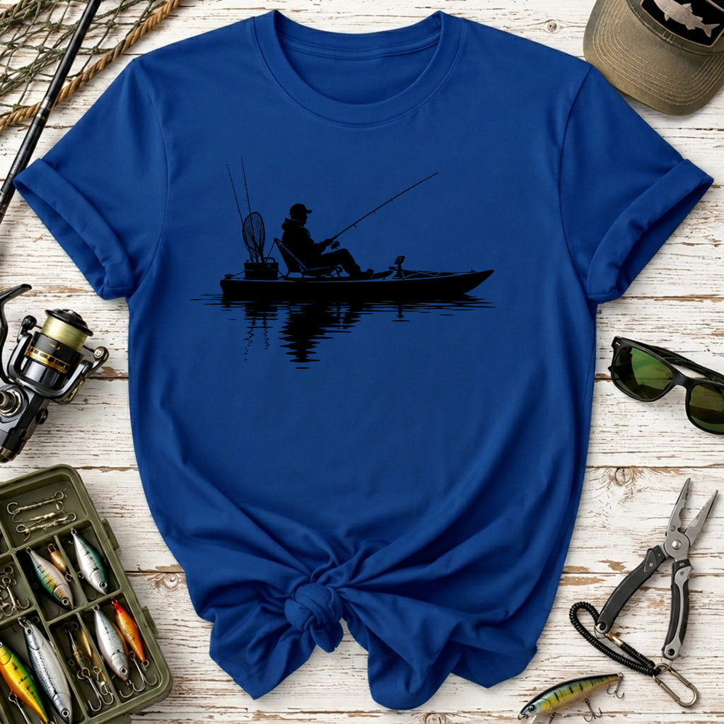 Fishing Kayak Silhouette T-Shirt