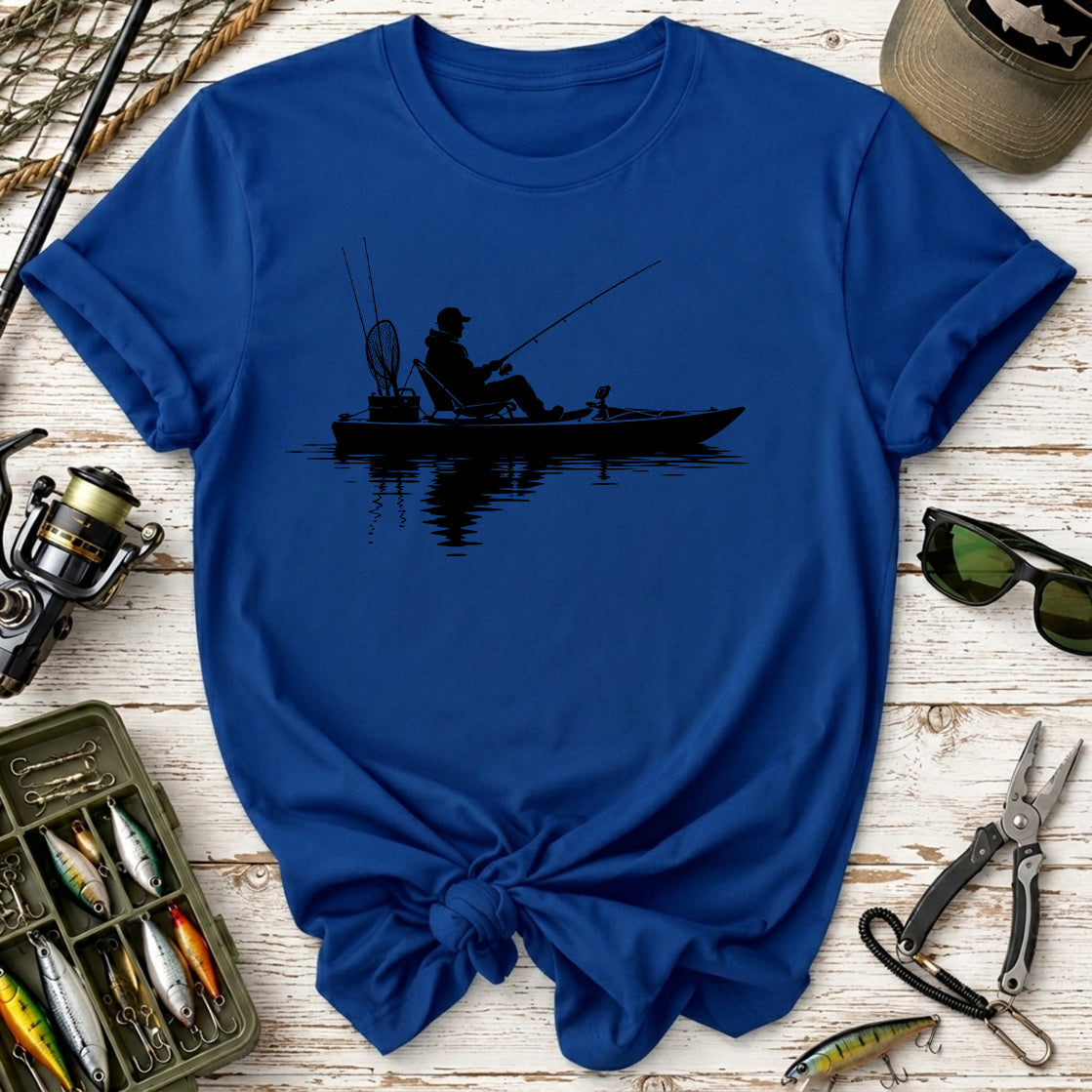 Fishing Kayak Silhouette T-Shirt