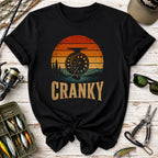 Cranky Fly Reel Fishing Sunset T-Shirt