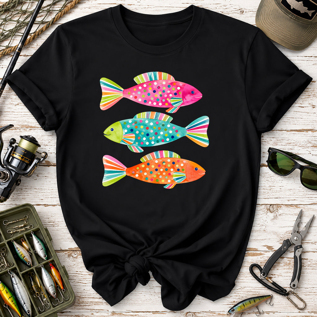 Colorful Polka Dot Fish T-Shirt