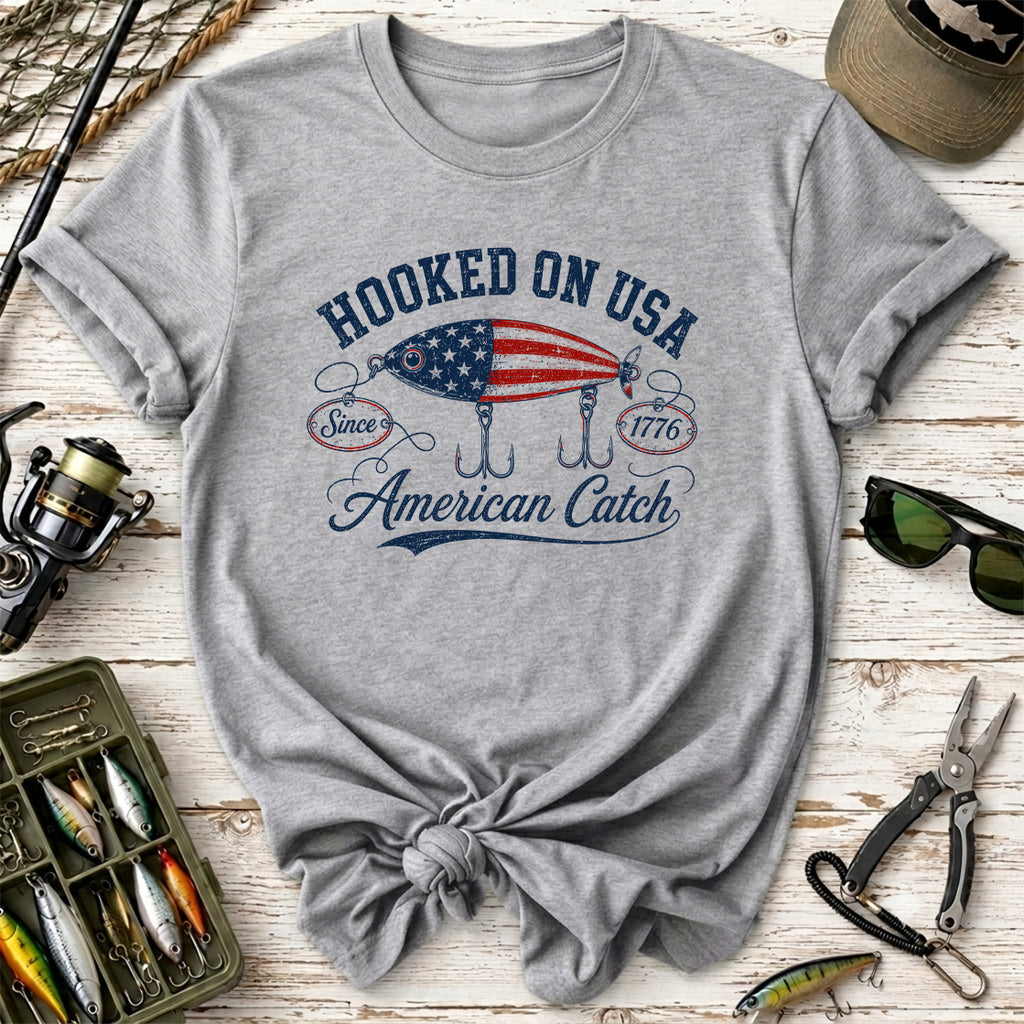 Hooked on USA Fishing T-Shirt