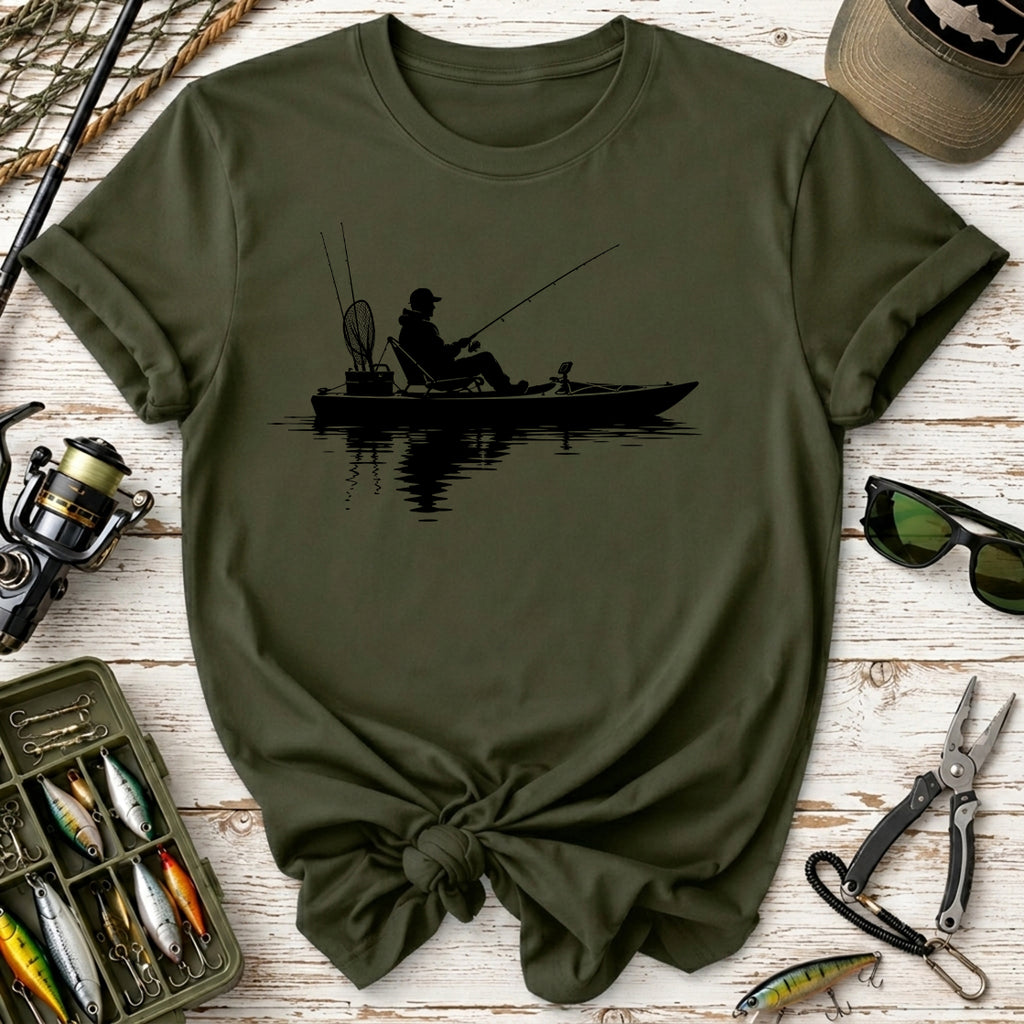 Fishing Kayak Silhouette T-Shirt