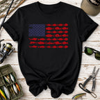 American Flag Fishing T-Shirt