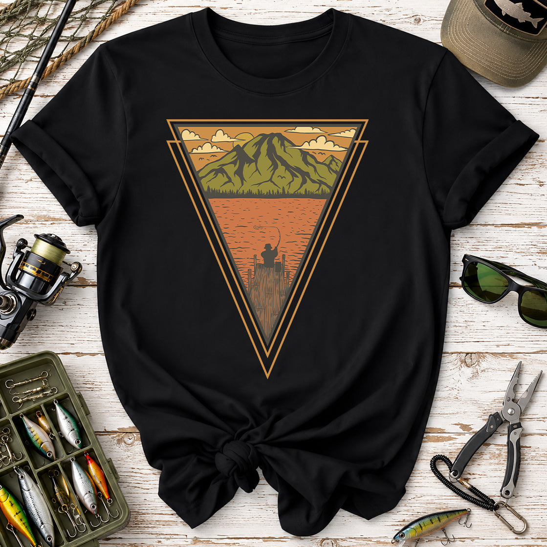 Mountain Lake Vintage Triangle T‑Shirt