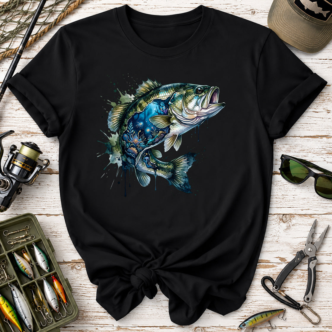 Bass Fish Graphic T-Shirt