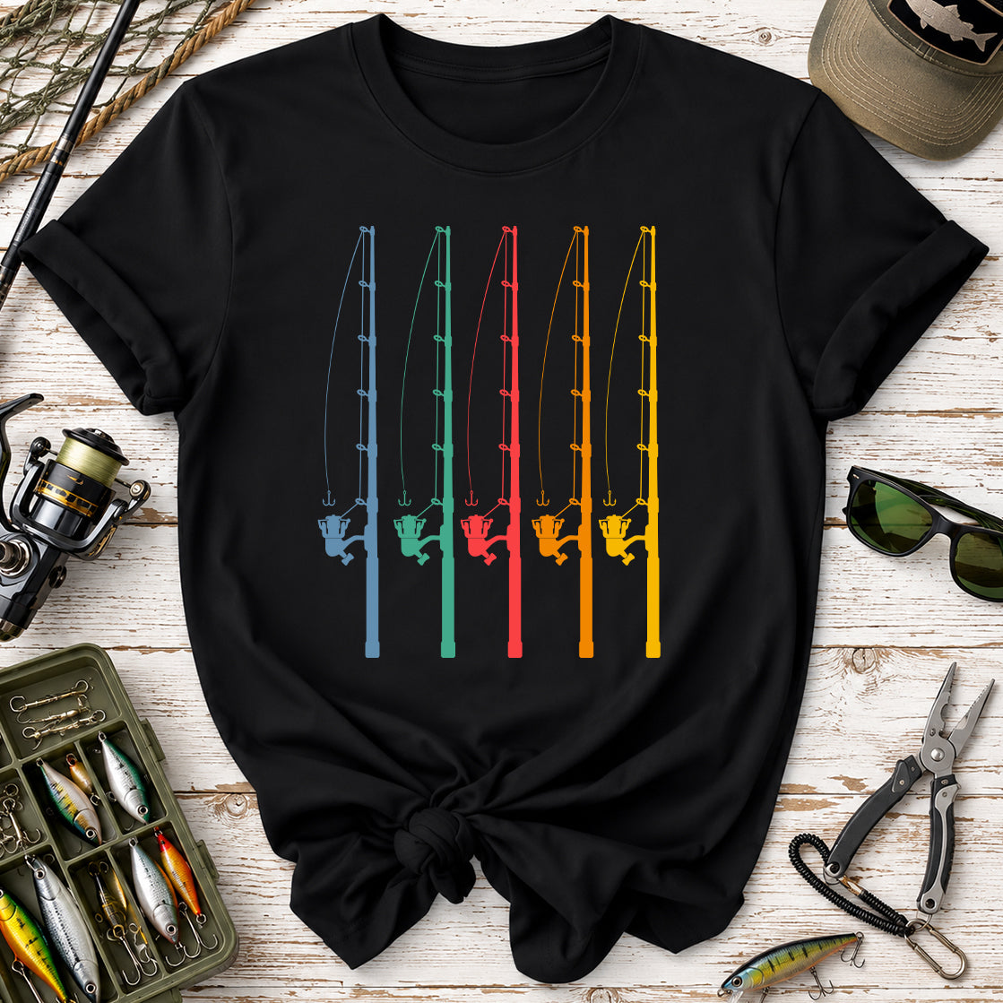 Retro Fishing Rods T‑Shirt