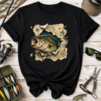 Bass Fishing Map T-Shirt