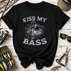Kiss My Bass Funny Fishing  T-Shirt