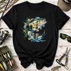 Bass Fishing Watercolor T-Shirt