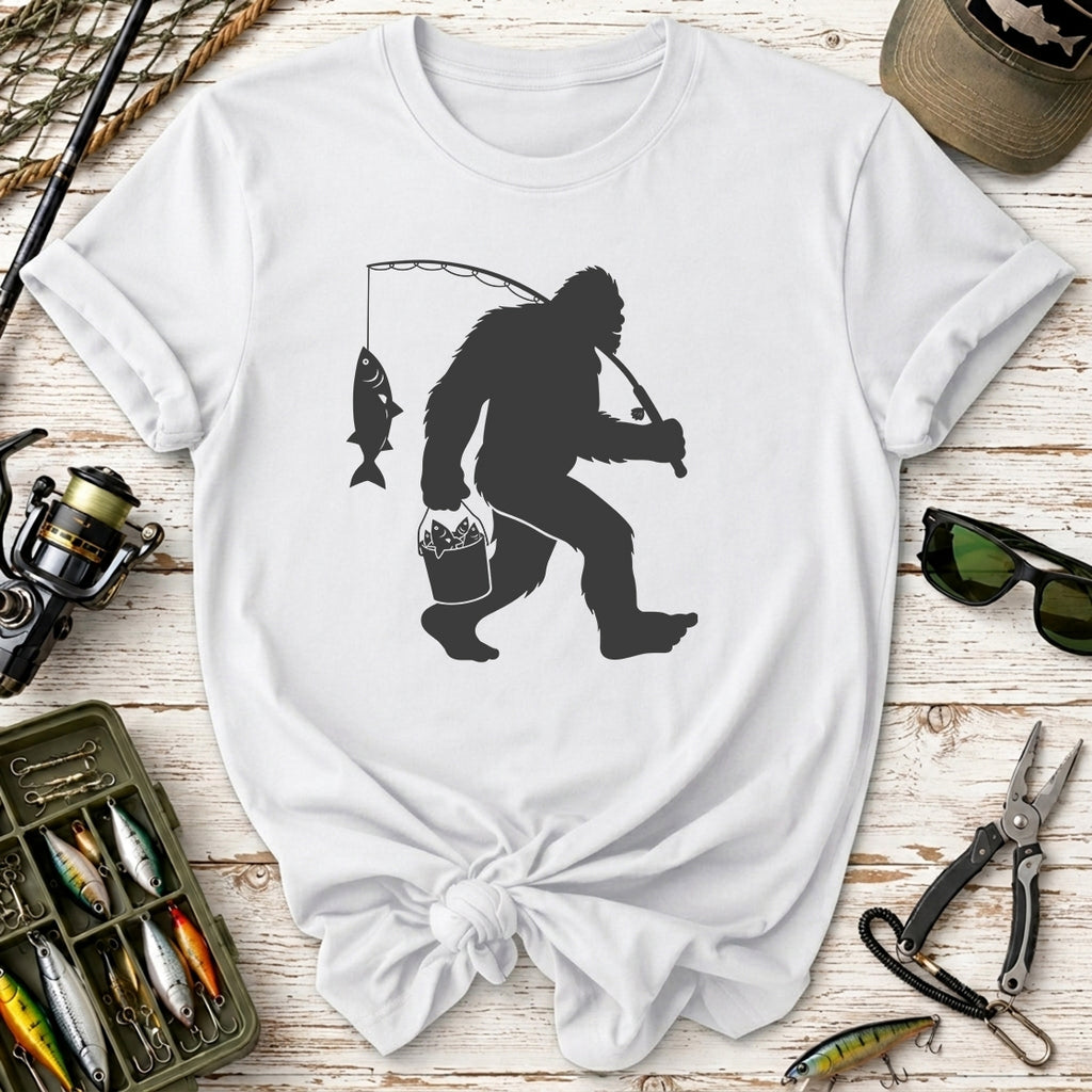 Bigfoot Fishing T-Shirt