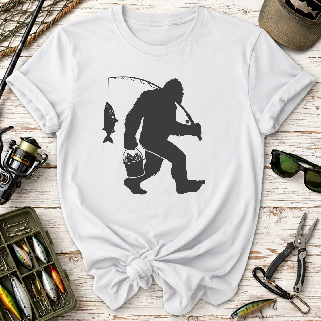 Bigfoot Fishing T-Shirt