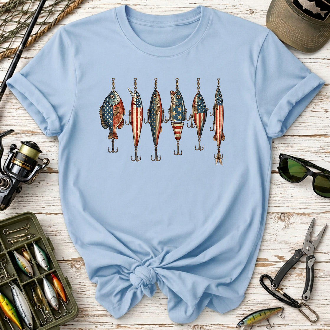 Patriotic Fishing Lures T-Shirt