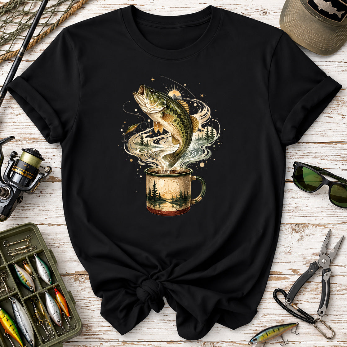 Bass Fishing Graphic Fish Mug T-shirt