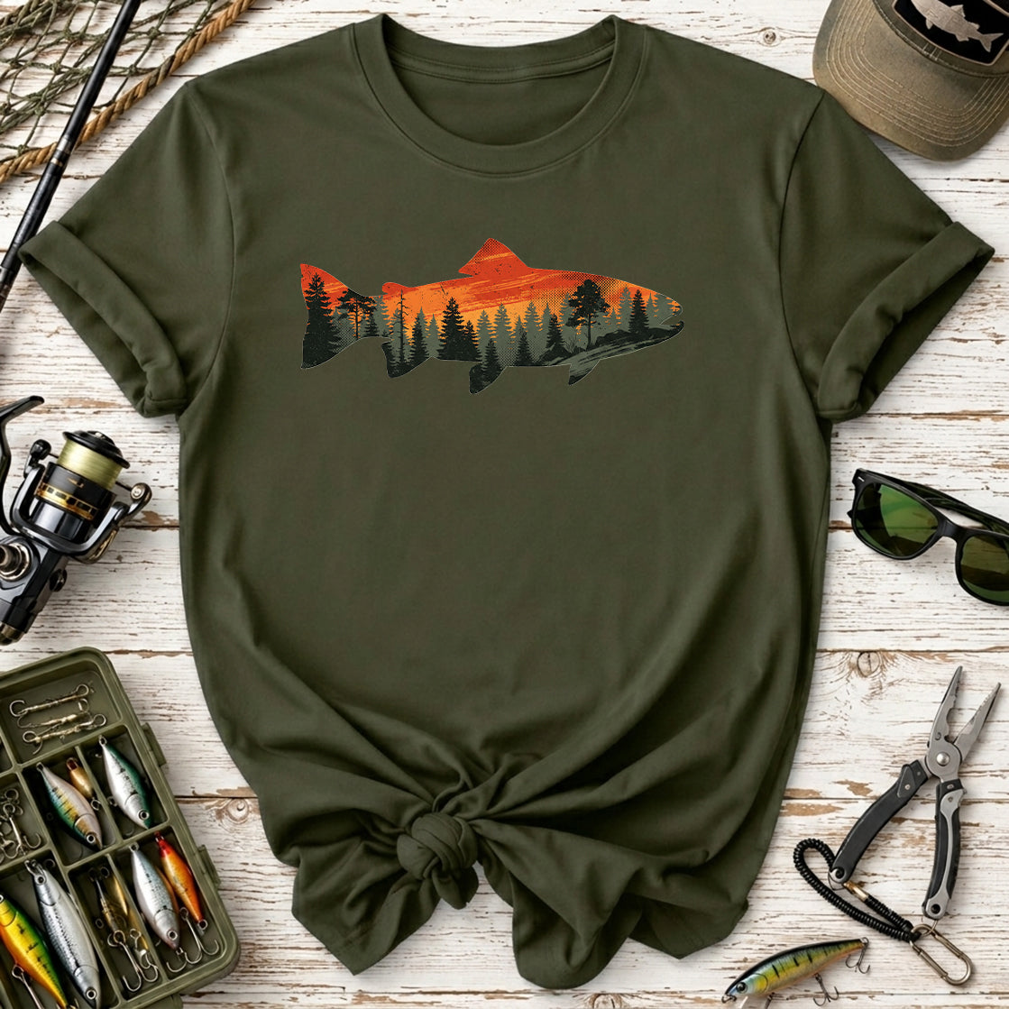Fish Sunset Nature T-Shirt