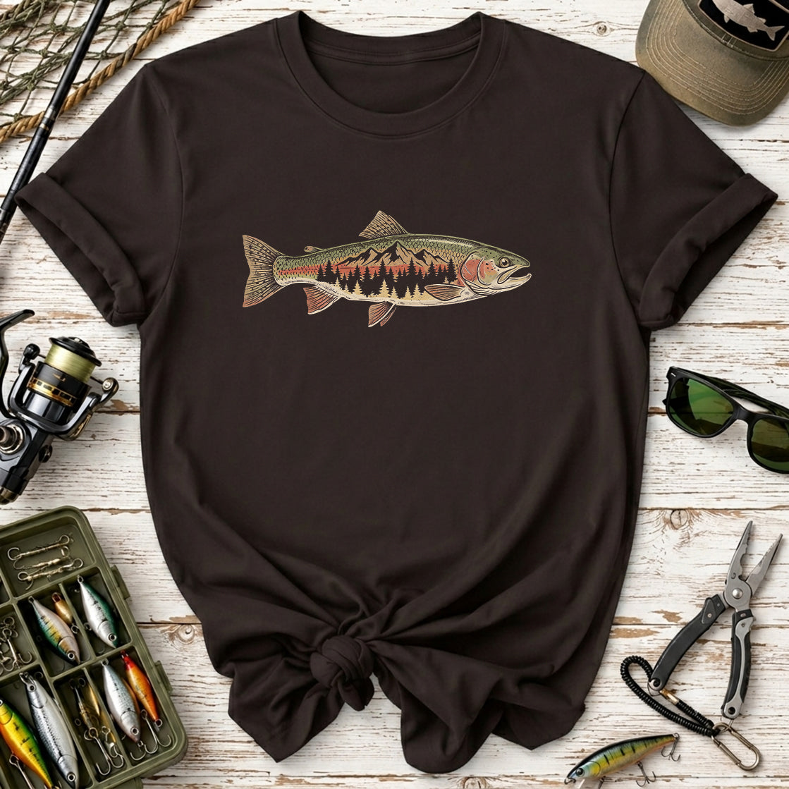 Mountain Lake Fishing  T-Shirt