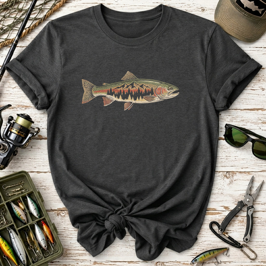 Mountain Lake Fishing  T-Shirt