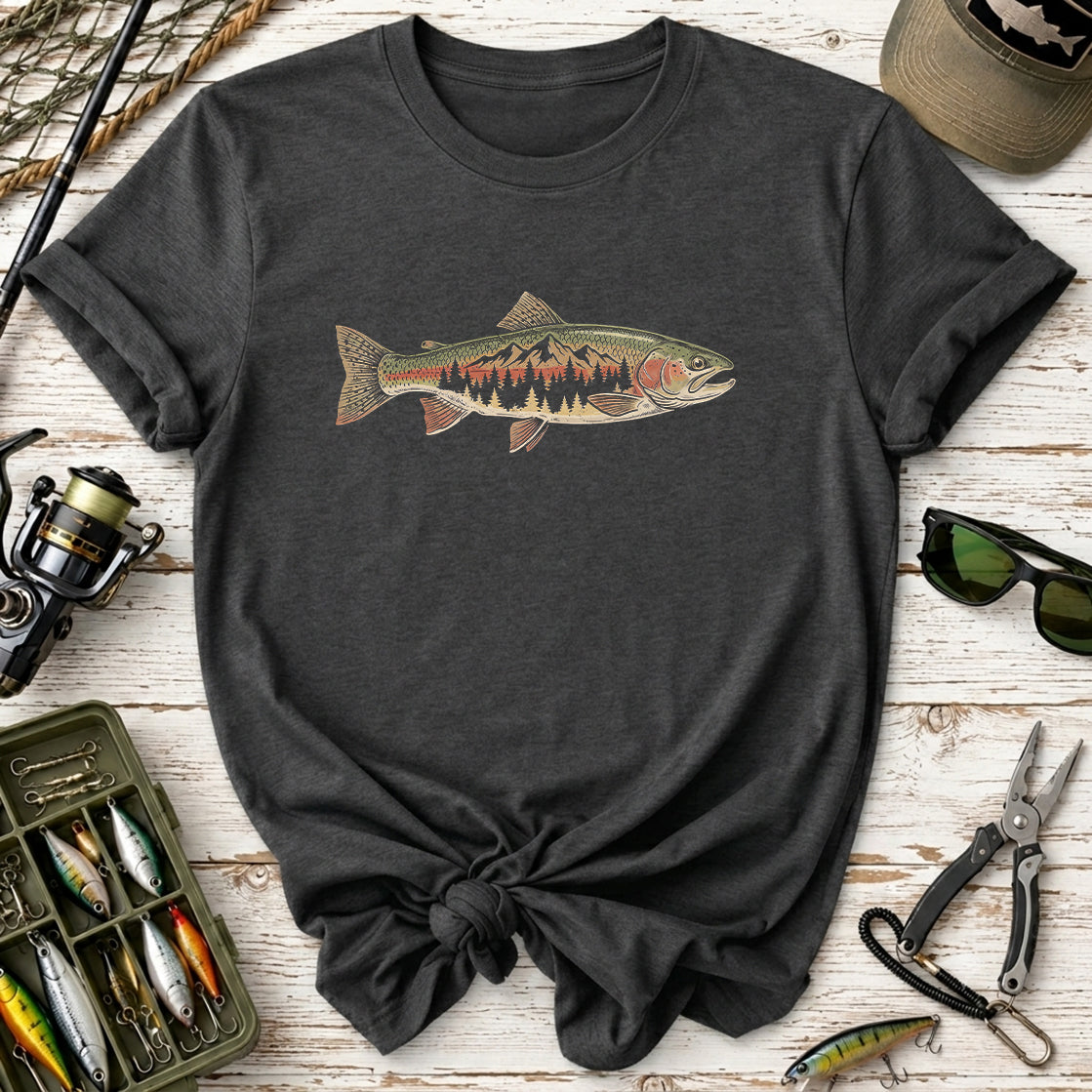 Mountain Lake Fishing  T-Shirt
