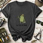 We Fish at Dawn Fishing Frog T-Shirt