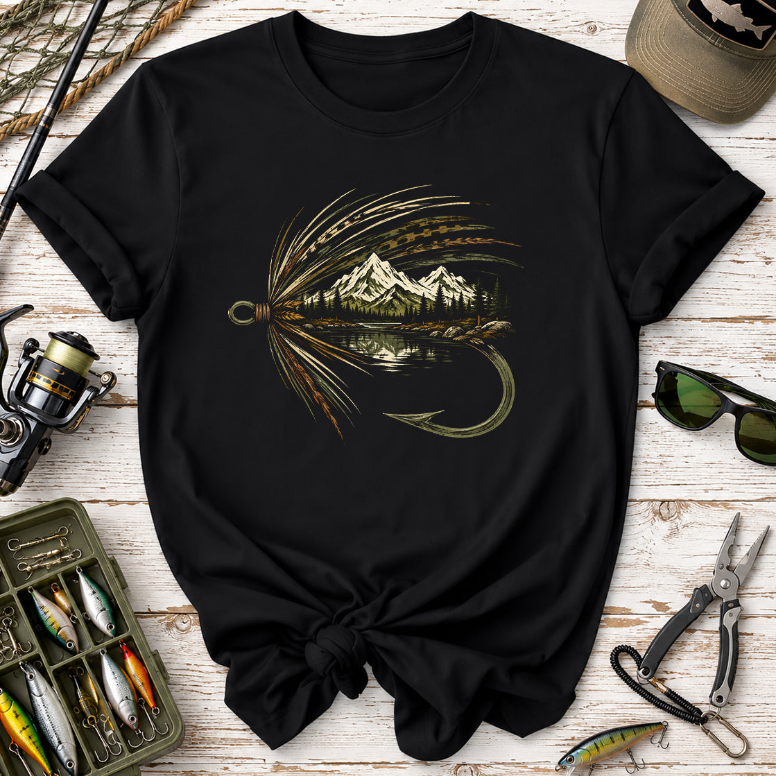 Fishing Fly Mountain T-Shirt