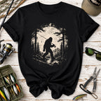 Retro Bigfoot Fishing T-Shirt