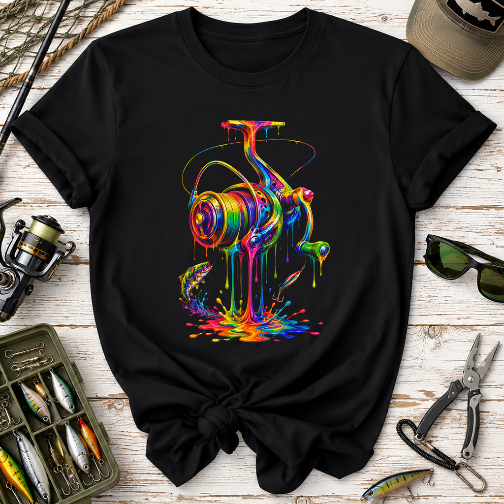 Colorful Fishing Reel T-Shirt