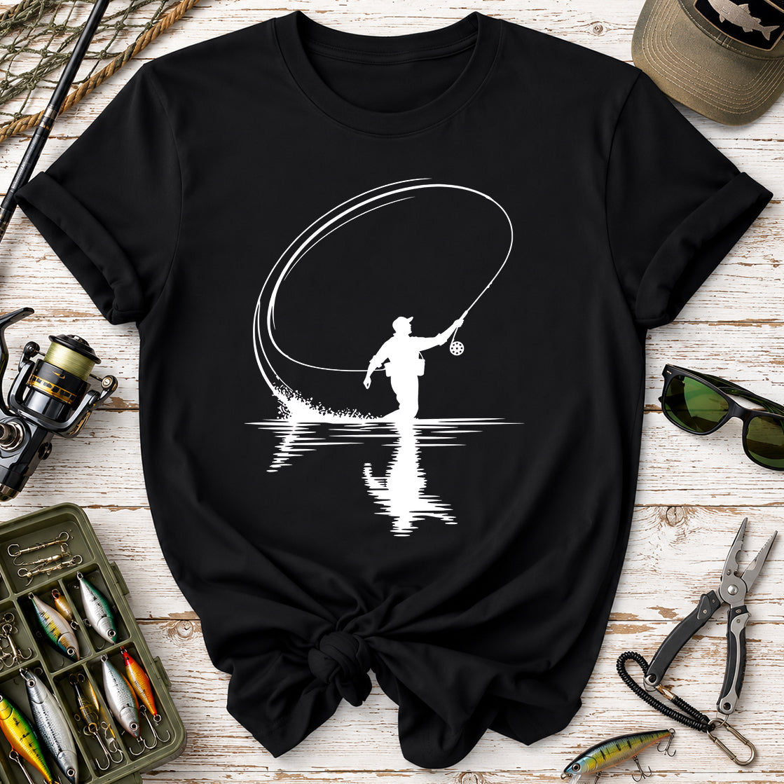 Fly Cast Reflection Fishing T-Shirt