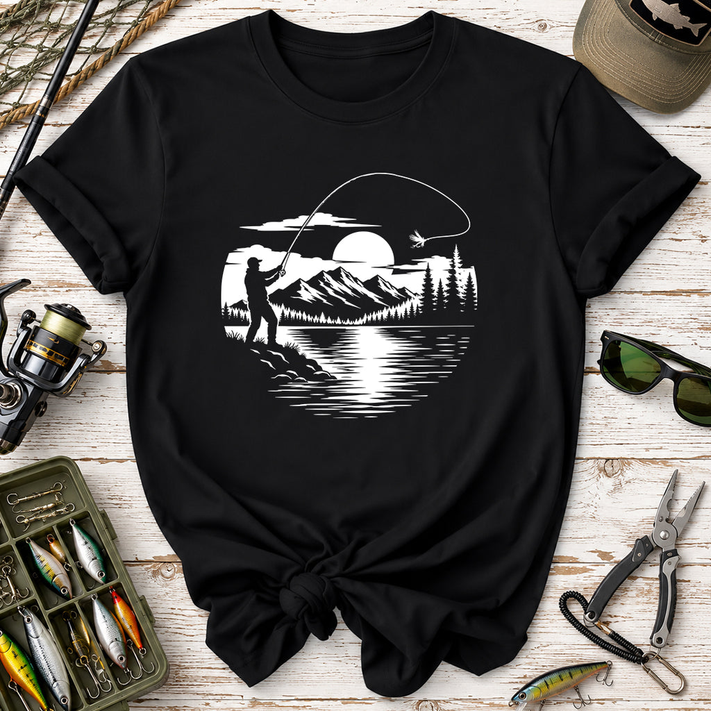 Fly Fishing Sunset T-Shirt