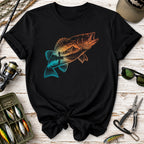 Sunset Mountain Fishing Bass T-Shirt