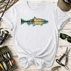 Lake Sunset Fish  T-Shirt