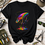 Rainbow Drip Fishing Lure T‑Shirt