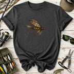 Vintage Feather Fly Fishing T-Shirt