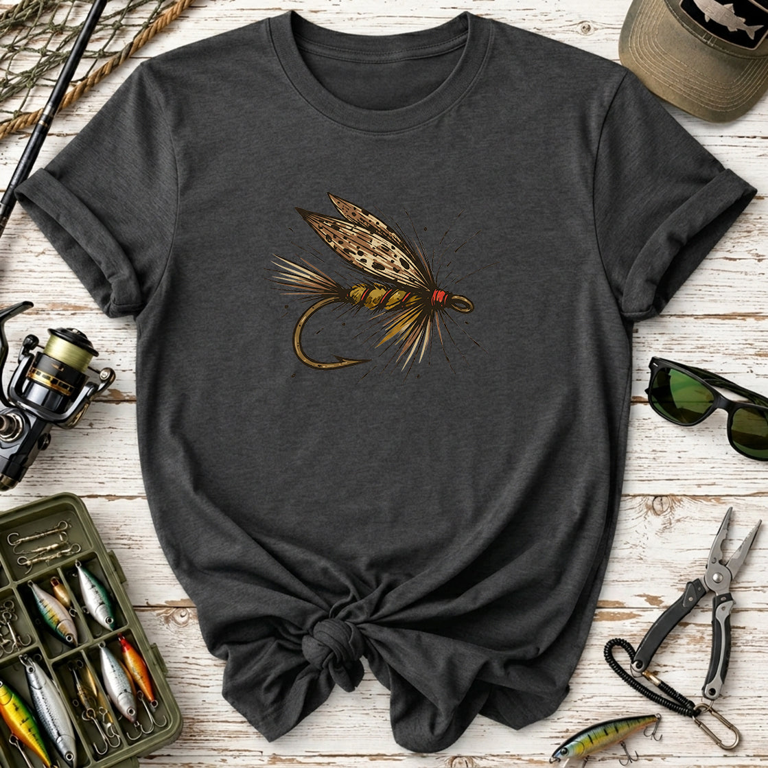 Vintage Feather Fly Fishing T-Shirt
