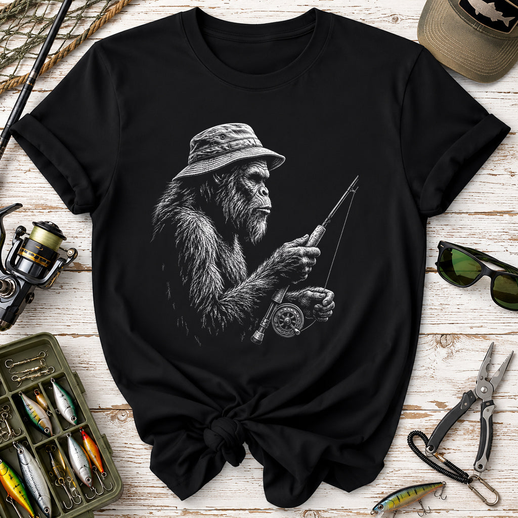 Vintage Bigfoot Fishing T-Shirt