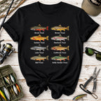 Trout Species Chart T-Shirt