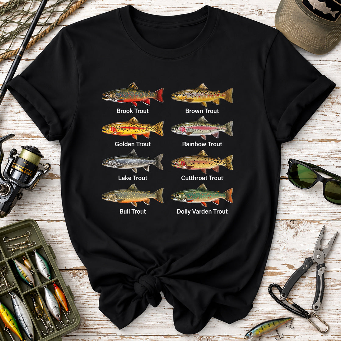 Trout Species Chart T-Shirt