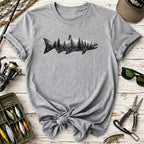 Forest Double Exposure Trout T-Shirt