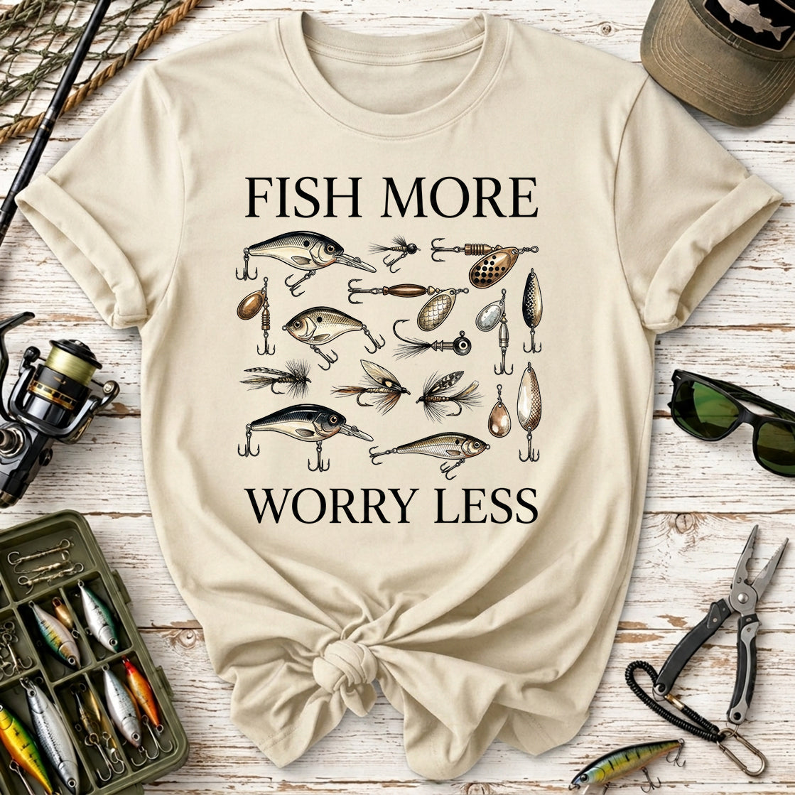 Fish More, Worry Less T-Shirt