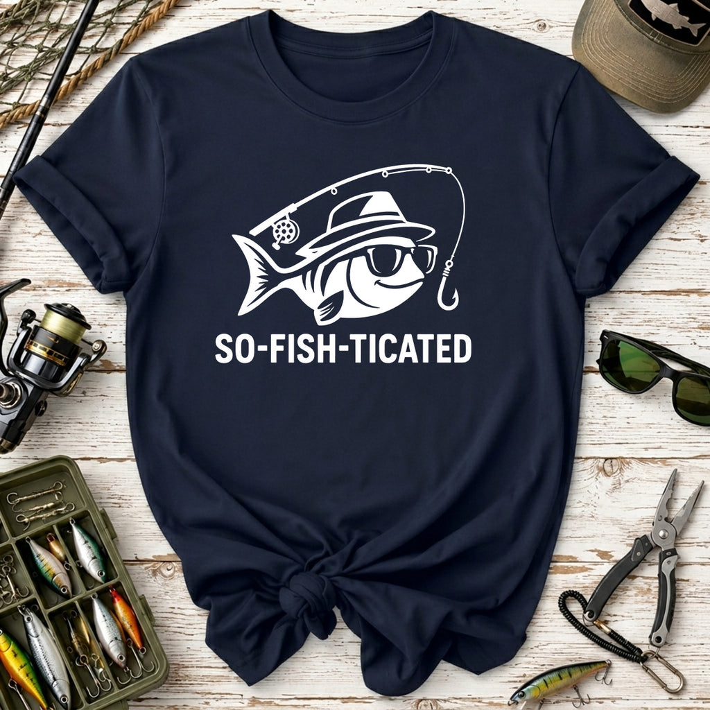 So-Fish-Ticated Fishing T-Shirt