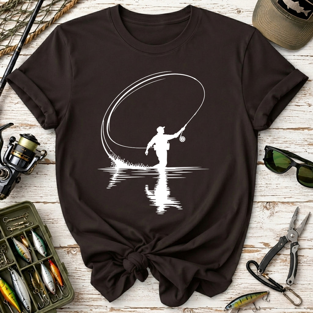 Fly Cast Reflection Fishing T-Shirt