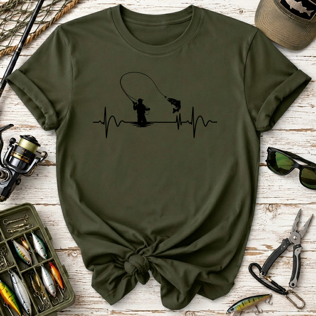 Fly Fishing Heartbeat T-Shirt