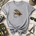 Vintage Feather Fly Fishing T-Shirt