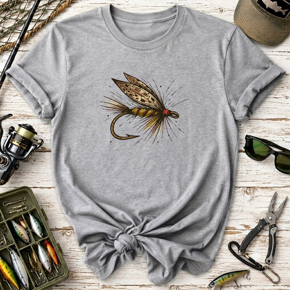 Vintage Feather Fly Fishing T-Shirt
