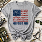 Fishing Flag Keeping It Reel T-Shirt