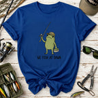 We Fish at Dawn Fishing Frog T-Shirt