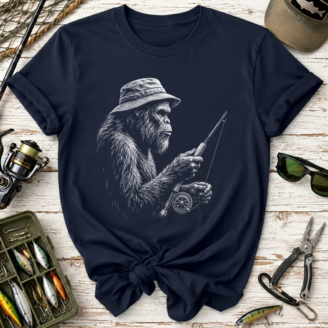 Vintage Bigfoot Fishing T-Shirt