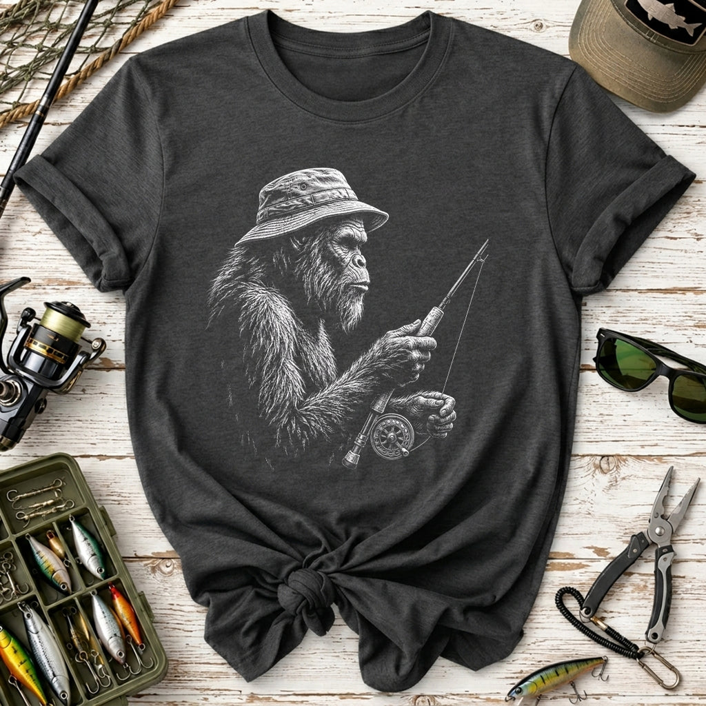 Vintage Bigfoot Fishing T-Shirt